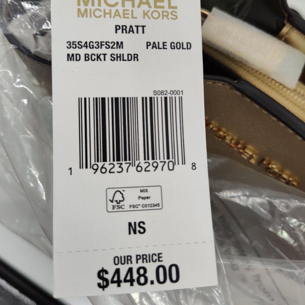 MICHAEL KORS Pratt Medium Metallic Shoulder Bag       PA#199@CMK - Picture 10 of 10